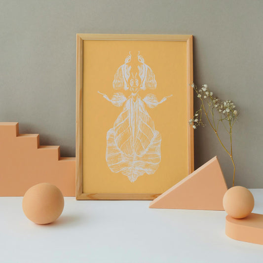 Phyllium Pulchrifolium Illustration | Digital Download | Insect Art | Printable Wall Art in High-Resolution JPG SVG| Multiple Sizes