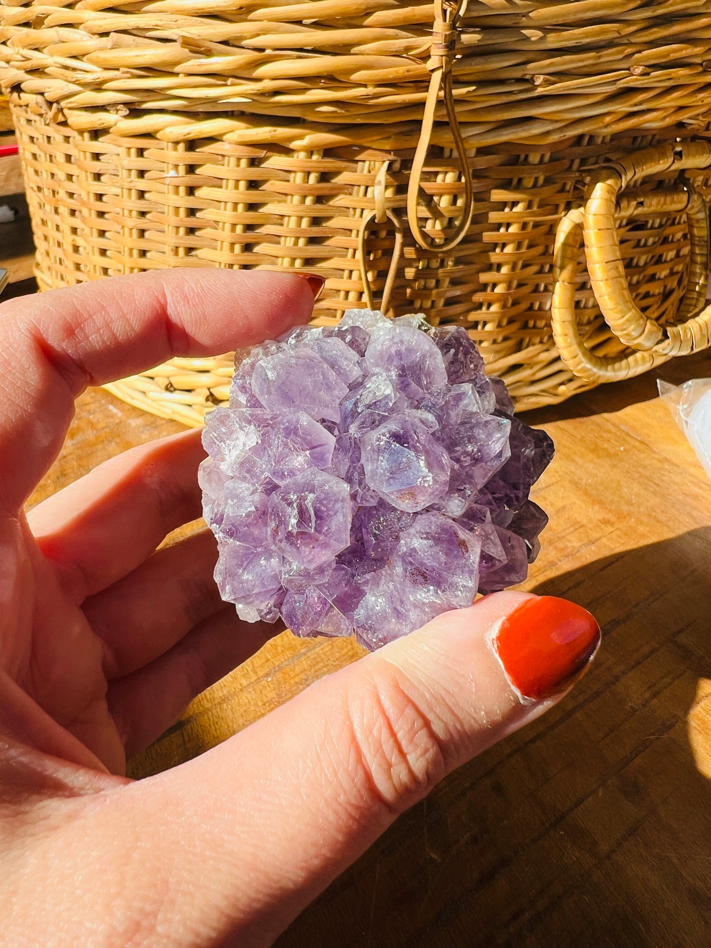 Crystal amethyst cluster