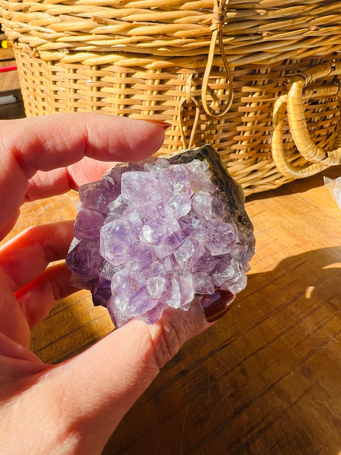 Crystal amethyst cluster