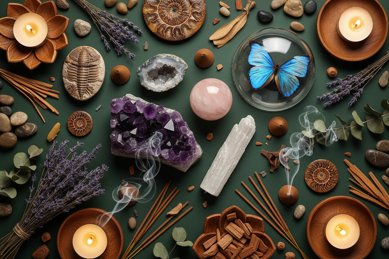 A charming collection of natural stones, minerals, and home decor by Key Lime Store