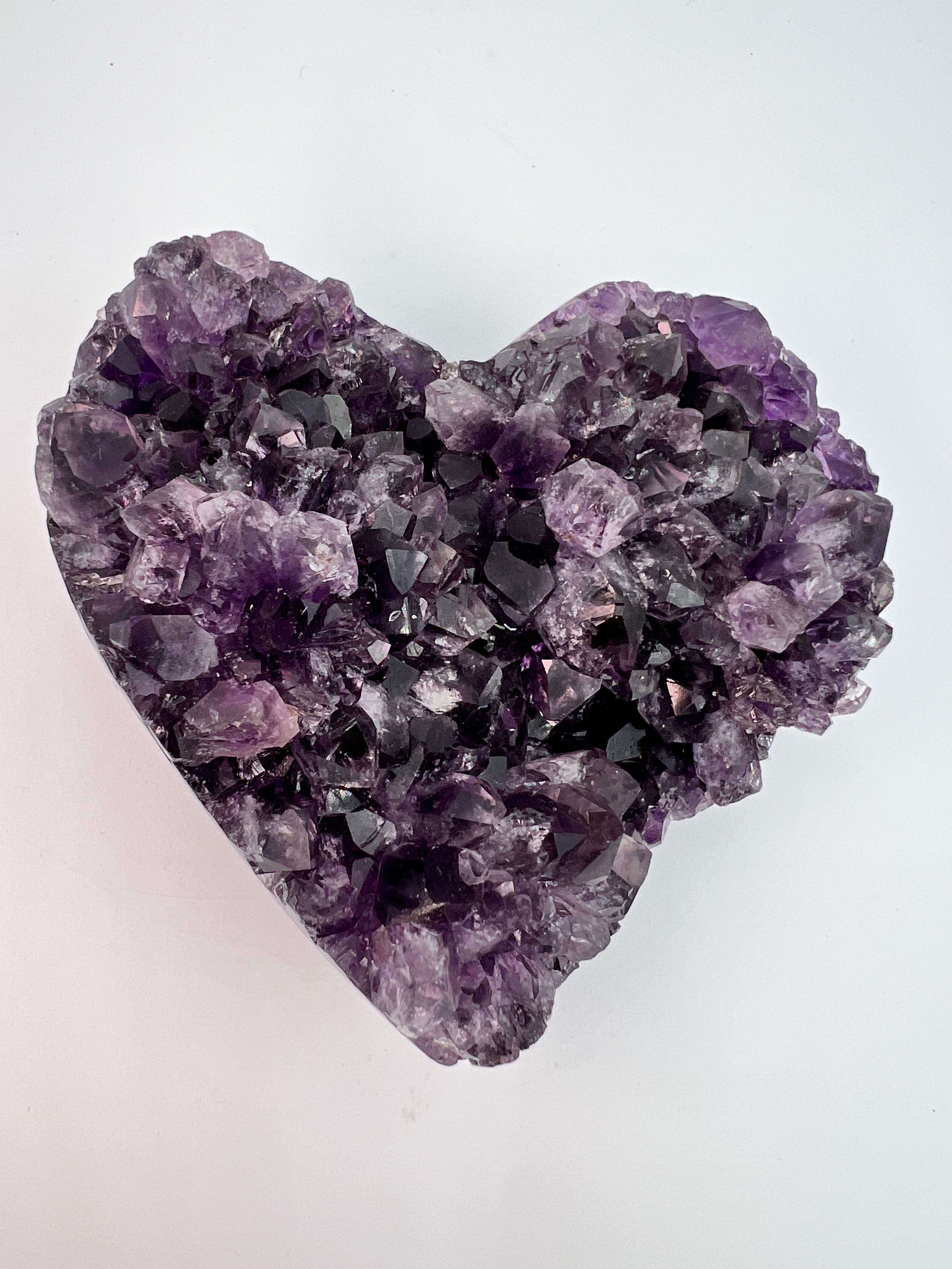 Groot amethist hart – hoge kwaliteit - 0.522 kg
