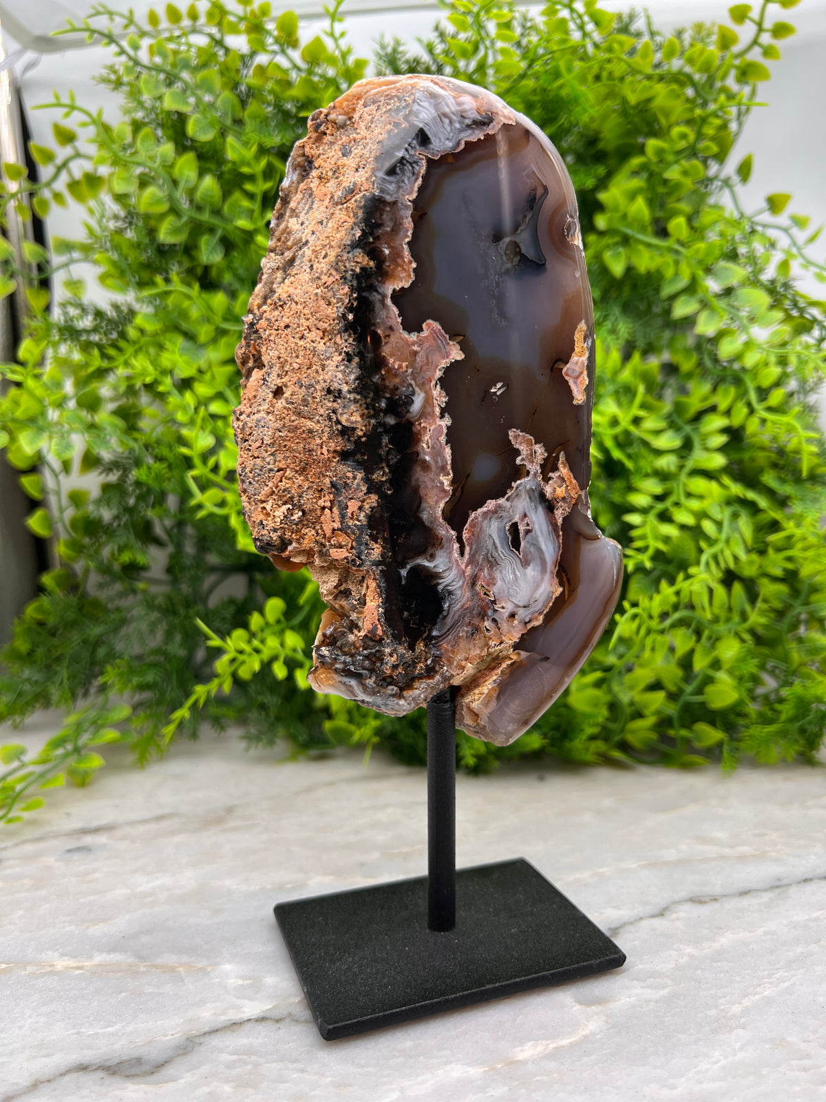 Agaat op standaard (19 cm)