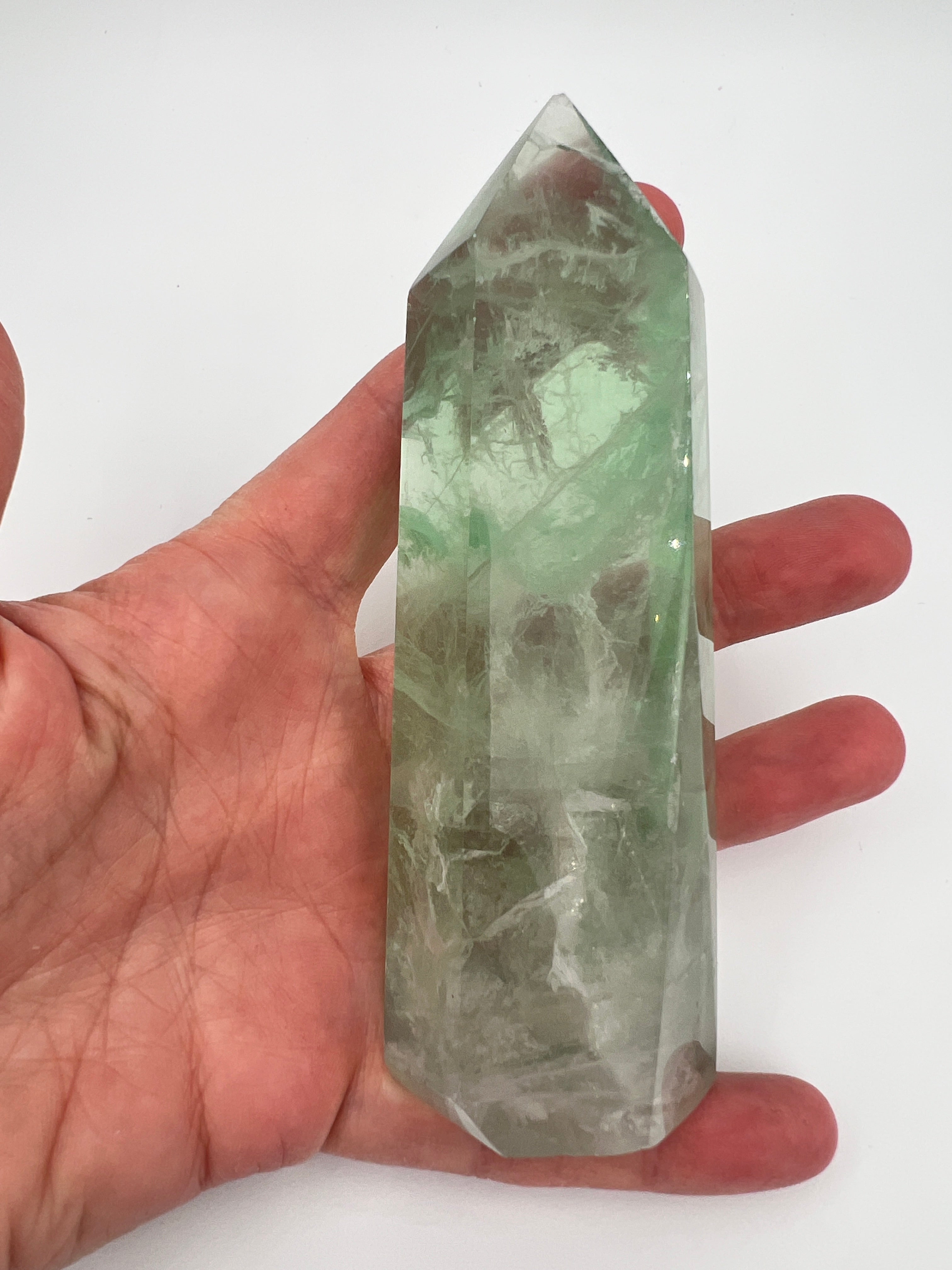 Groene fluoriet toren 0.258 kg