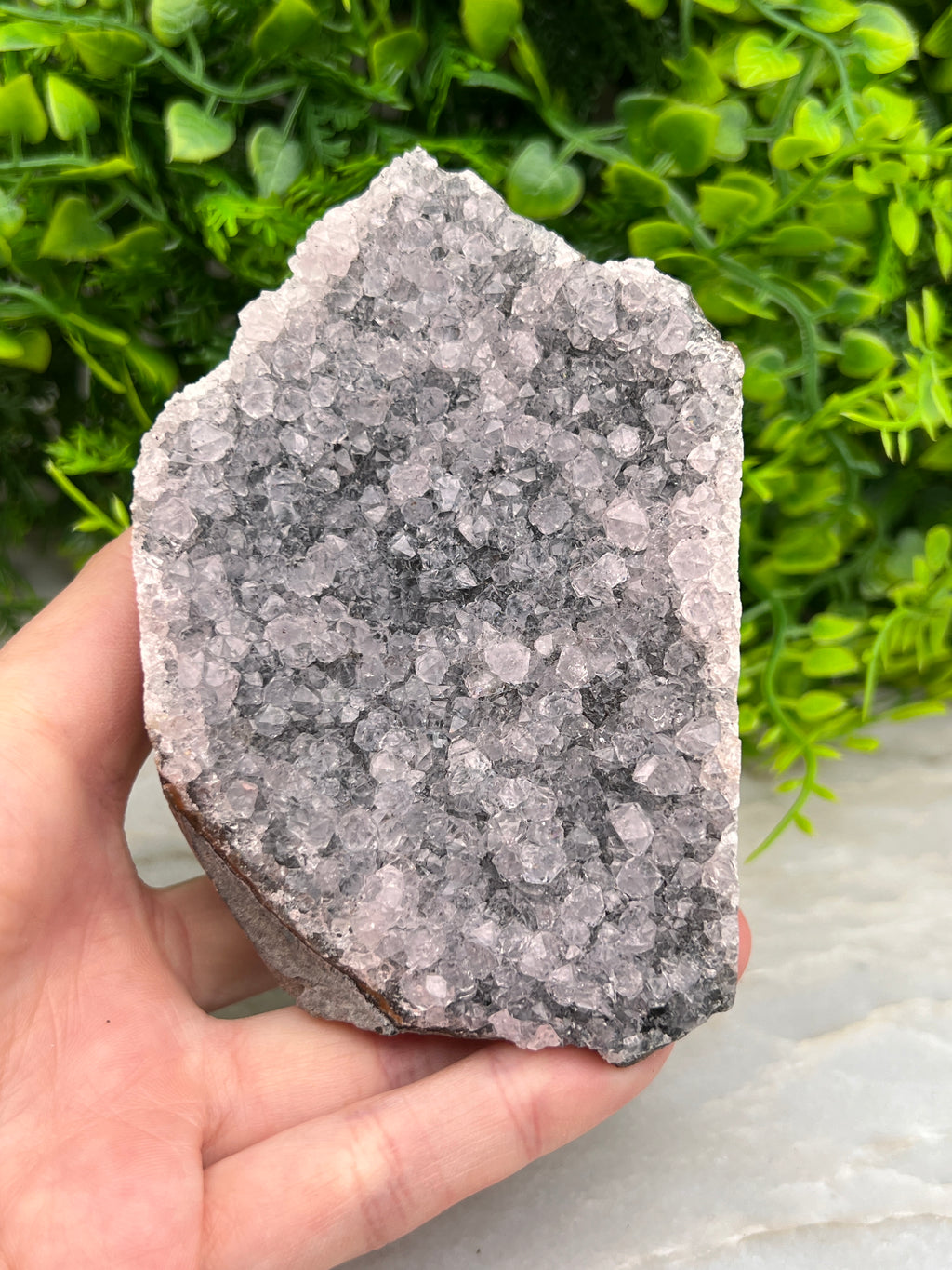 Amethist cluster cut base