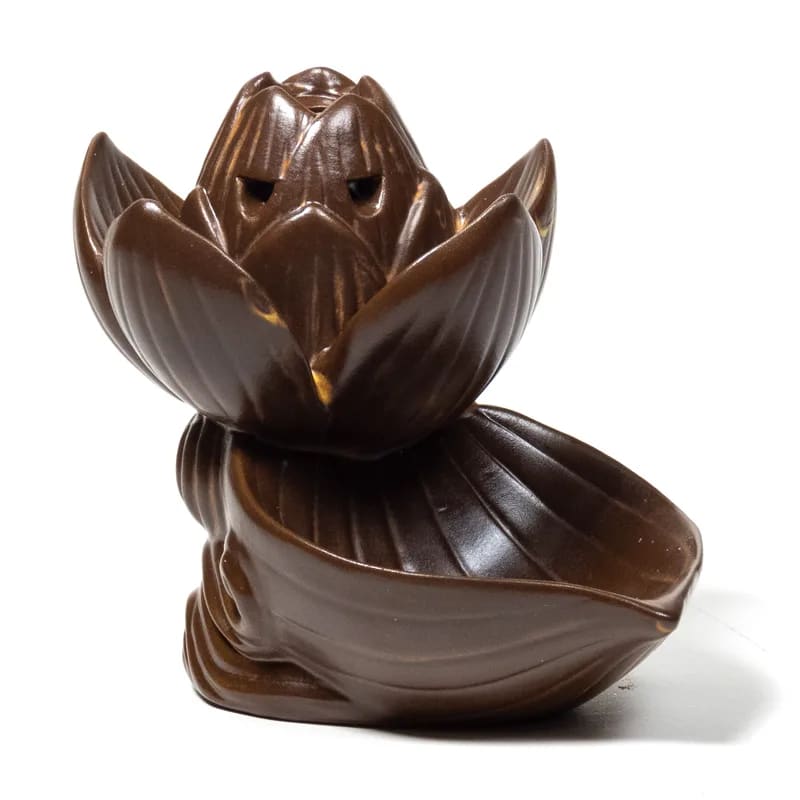 Backflow wierookbrander lotus (11x10.5x8.5cm), waterval