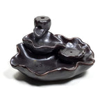 Backflow lotus waterval wierookbrander lotusvijver (11x8x6cm)