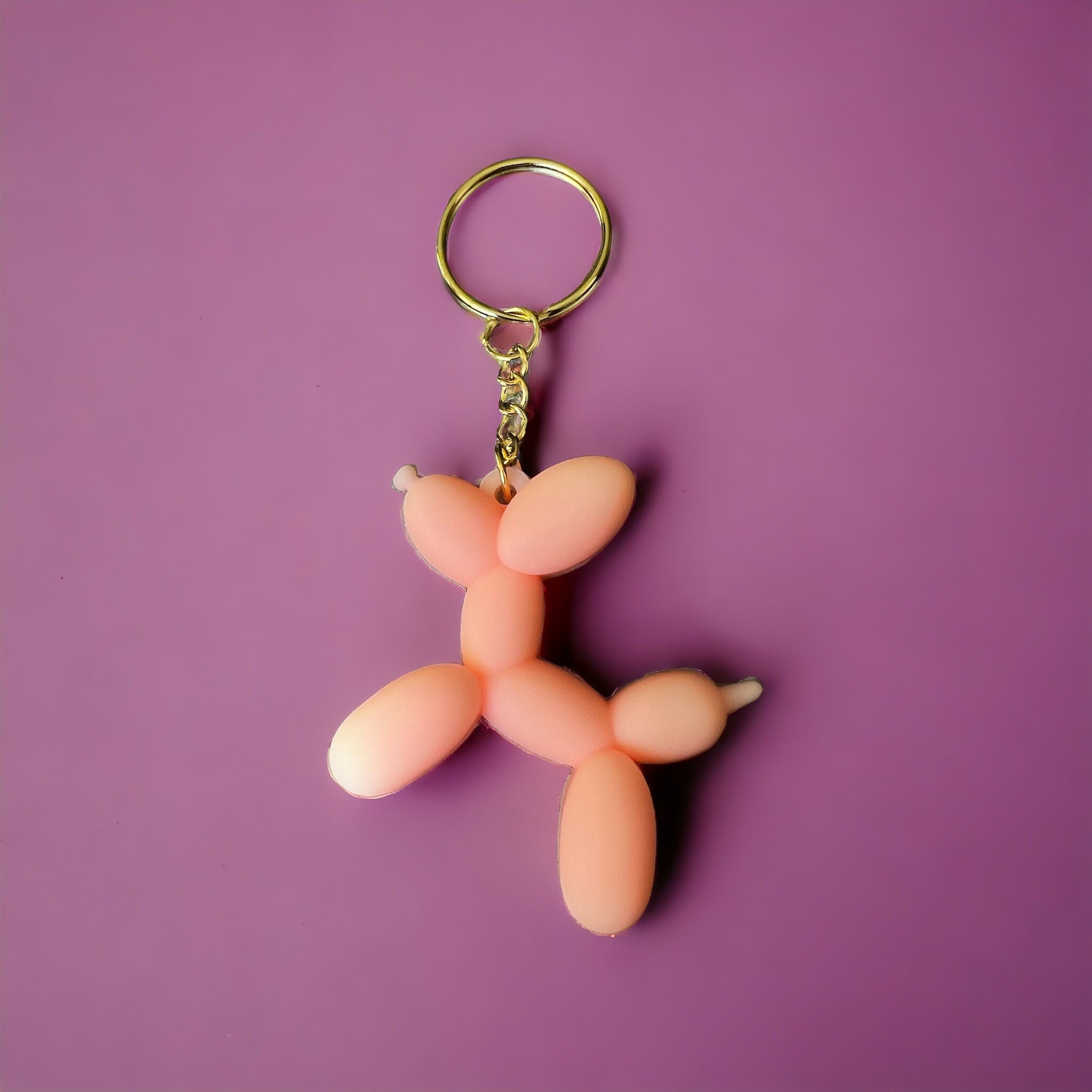 Schlüsselanhänger mit rosa Ballontier