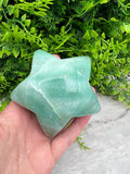 Grüner Quarz in Sternform (9 cm) von KEY LIME STORE