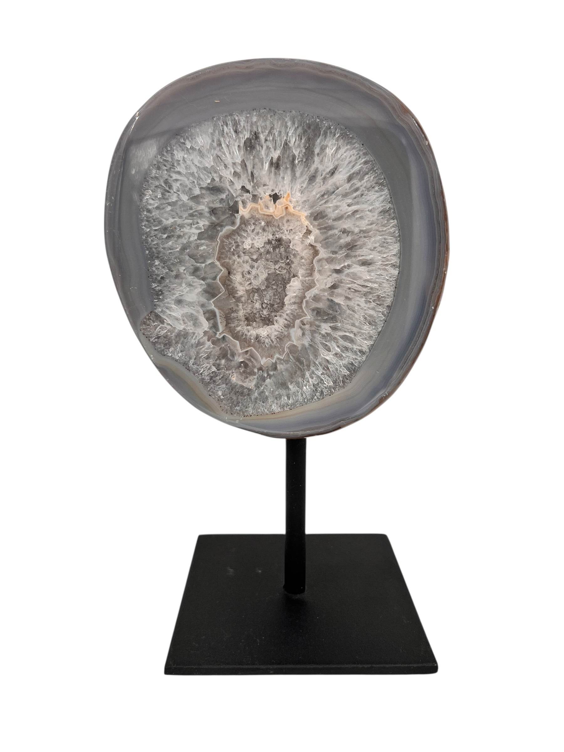 Halve agaat op standaard 1.731 kg