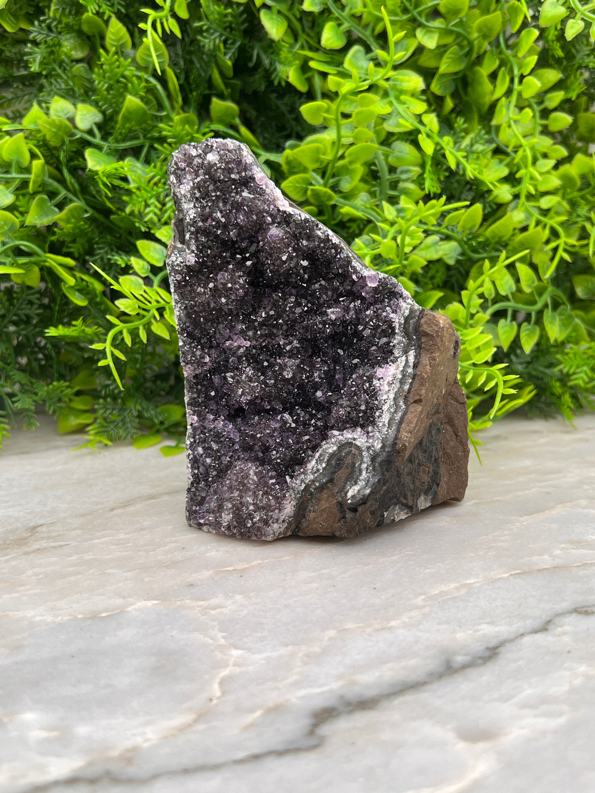 Amethist cut base met gepolijste randen