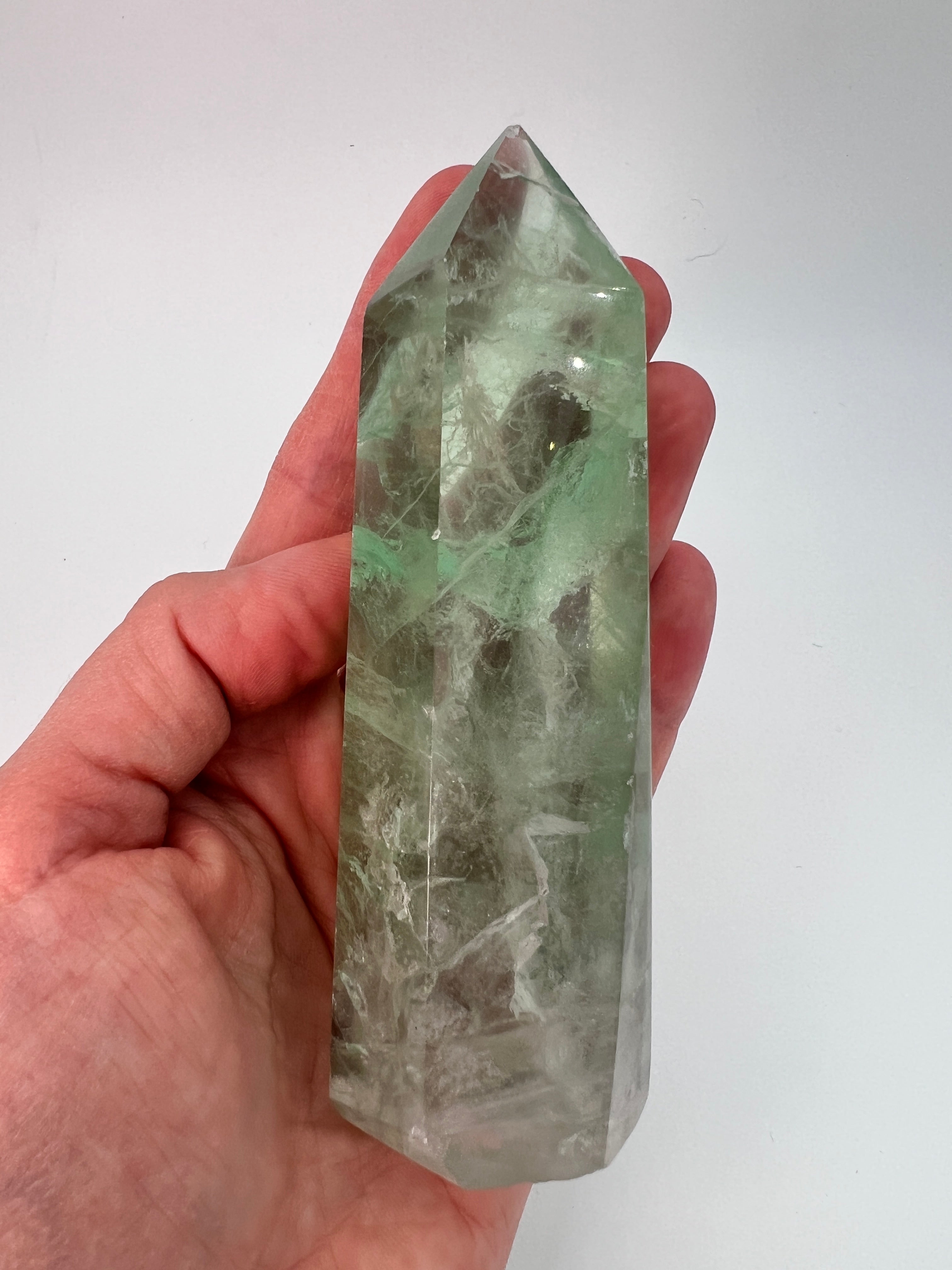 Groene fluoriet toren 0.258 kg