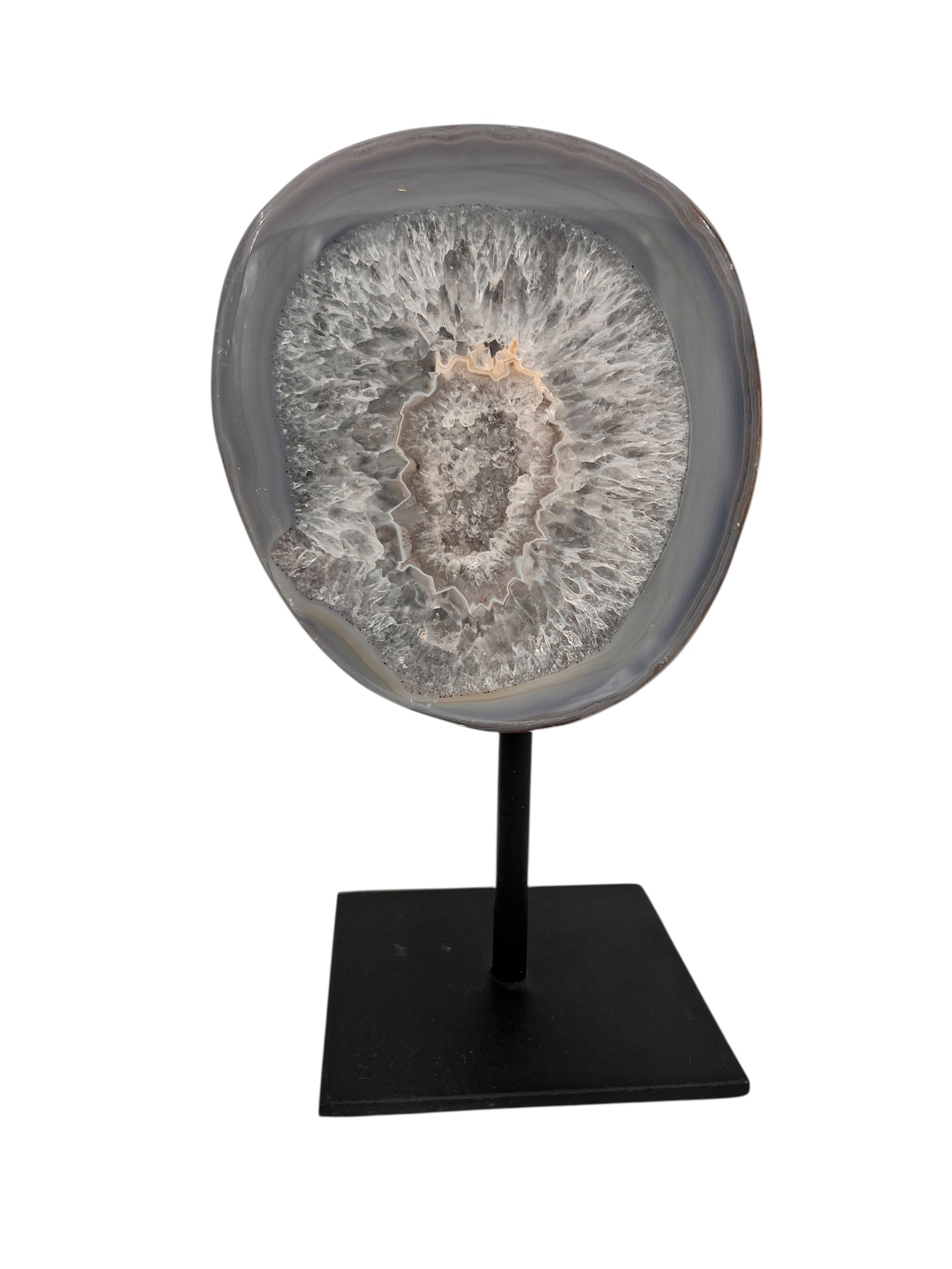 Halve agaat op standaard 1.731 kg