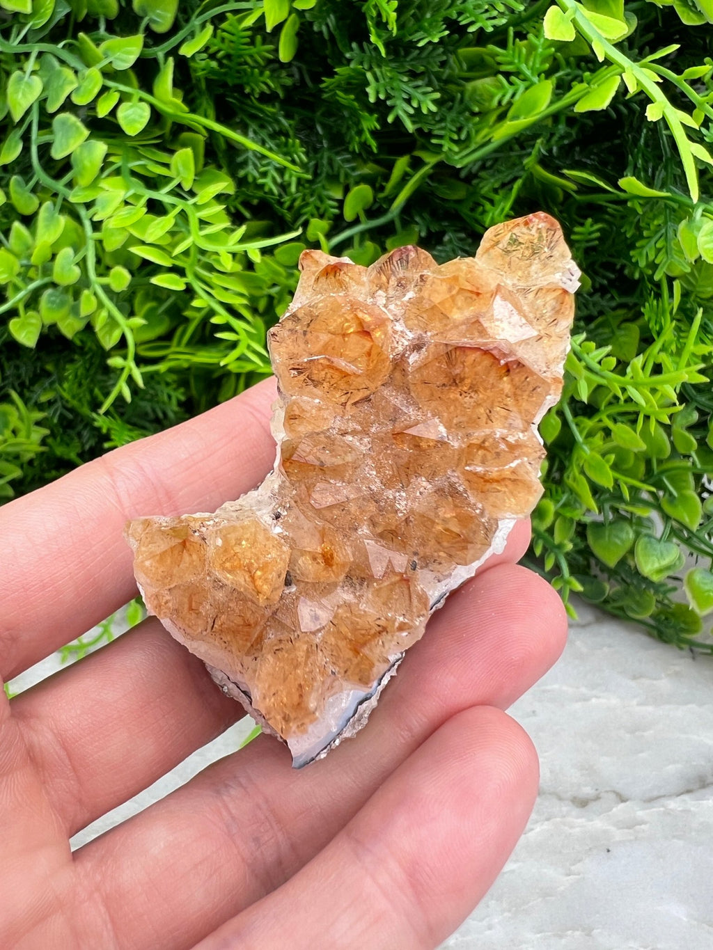 Citrin (gebrannter Amethyst) – Cluster (6 cm) von KEY LIME STORE