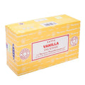 Räucherstäbchen „Satya Vanilla Incense“ – Schachtel mit 12 Packungen von KEY LIME STORE