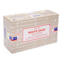 Räucherstäbchen „Satya White Sage“ – Schachtel mit 12 Päckchen von KEY LIME STORE