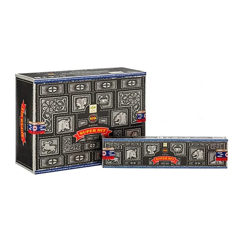 Räucherstäbchen Satya Nag Champa Super Hit – Packung von KEY LIME STORE