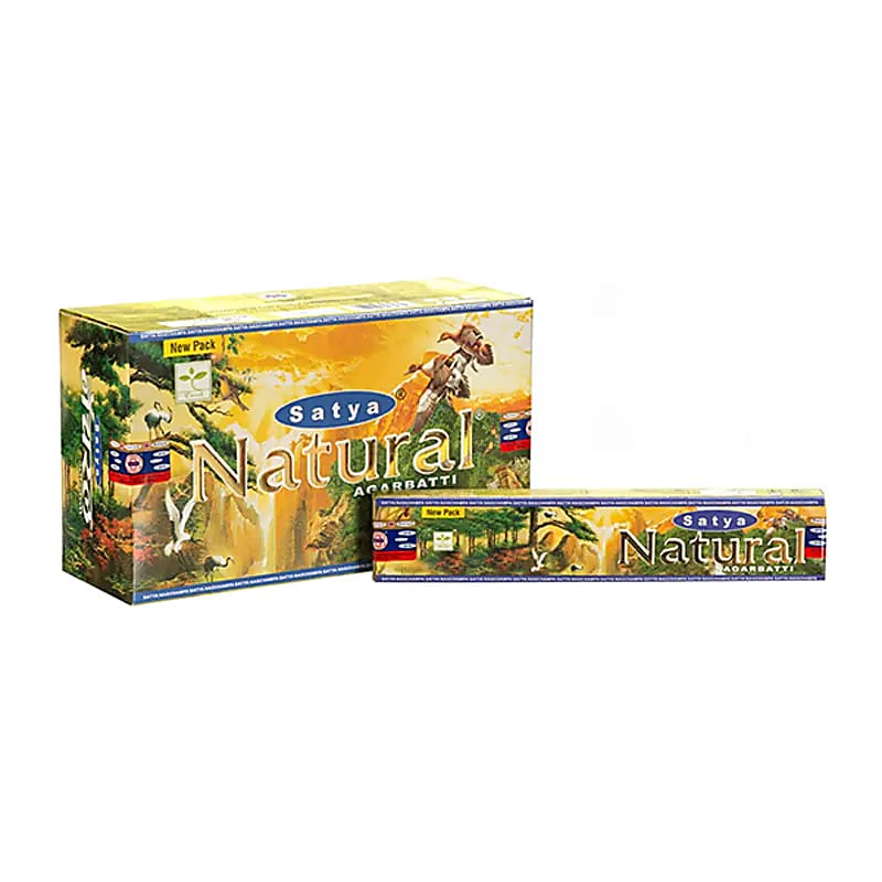 Räucherstäbchen „Satya Natural Incense“ – Schachtel mit 12 Päckchen von KEY LIME STORE