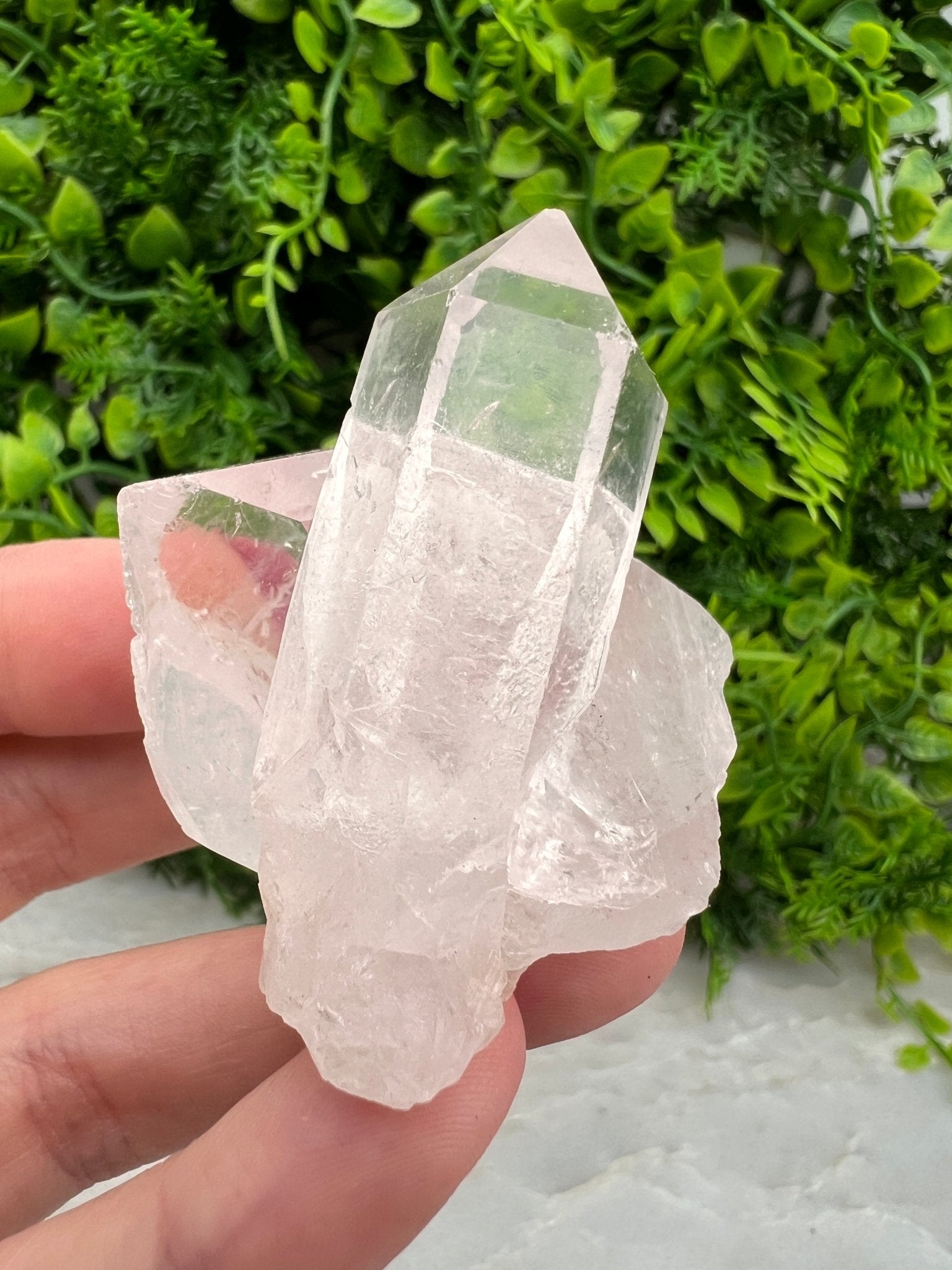 Sehr klarer Bergkristall-Cluster (5 cm) von KEY LIME STORE