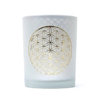 Flower of Life Decorative Light, Frosted Glass, Metallic (10x12.5 cm)