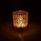 Levensboom sfeerlicht matglas/metallic (7,3x8 cm)