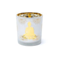 Buddha ambiance light, frosted glass/metallic (7.3 x 8 cm)
