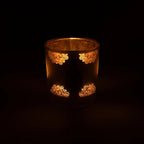 Buddha ambiance light, frosted glass/metallic (7.3 x 8 cm)