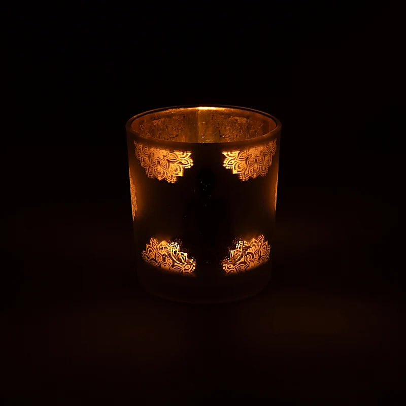 Buddha ambiance light, frosted glass/metallic (7.3 x 8 cm)