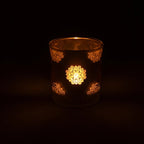 Buddha ambiance light, frosted glass/metallic (7.3 x 8 cm)