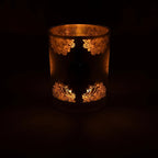 Buddha Mood Light, Frosted Glass/Metallic (10x12.5 cm)