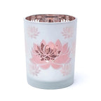 Sfeerlicht lotus matglas/metallic (10x12,5 cm)
