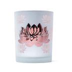 Sfeerlicht lotus matglas/metallic (10x12,5 cm)