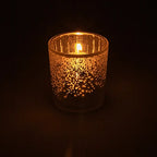Spiritueel theelichthouder matglas handen (7,3x8 cm)
