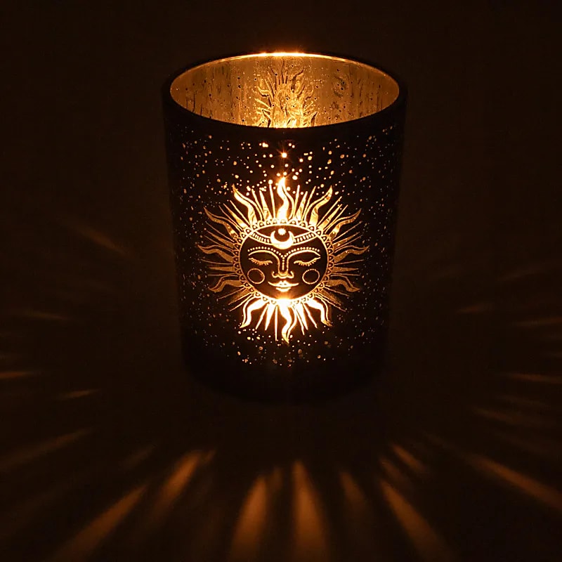 Sfeerlicht maan en zon slapende (10x12,5 cm)