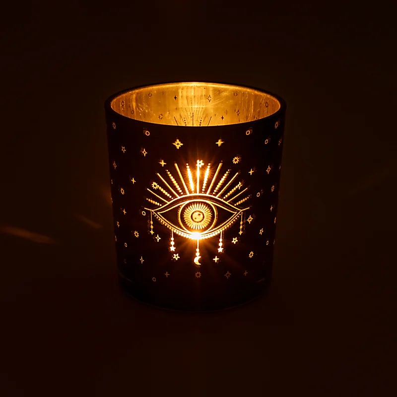 Sfeerlicht alziend oog metallic (7,3x8 cm)