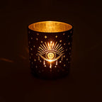 Sfeerlicht alziend oog metallic (7,3x8 cm)