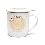 Mandala theemok set (±400 ml) met zeef en deksel