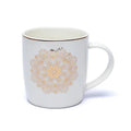 Theemok met zeef Mandala wit (±400 ml)