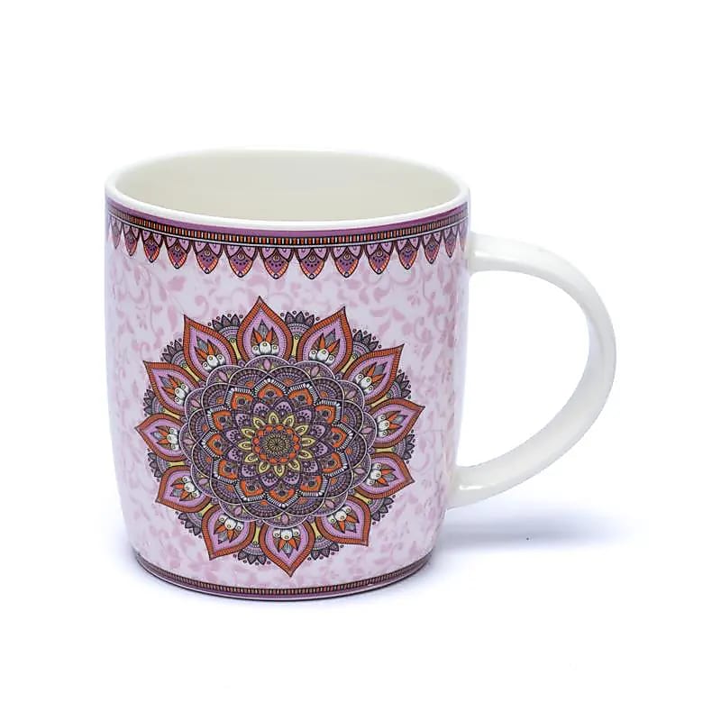 Theemok met zeef Mandala paars (±400 ml)