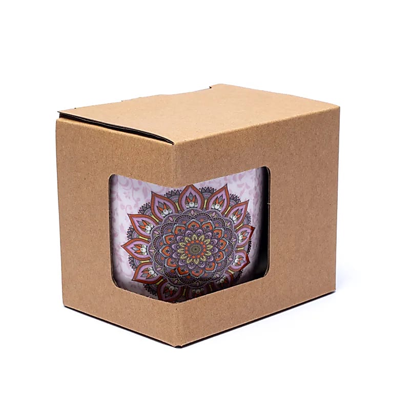 Theemok met zeef Mandala paars (±400 ml)