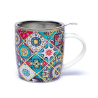 Oriental Tea Mug with Strainer (±400 ml)