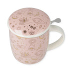 Tea Mug Set with Mystical Symbols, Gold (±400 ml)