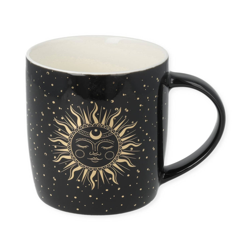 Theemok set Zon en Maan zwart (±400 ml)