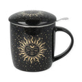 Theemok set Zon en Maan zwart (±400 ml)