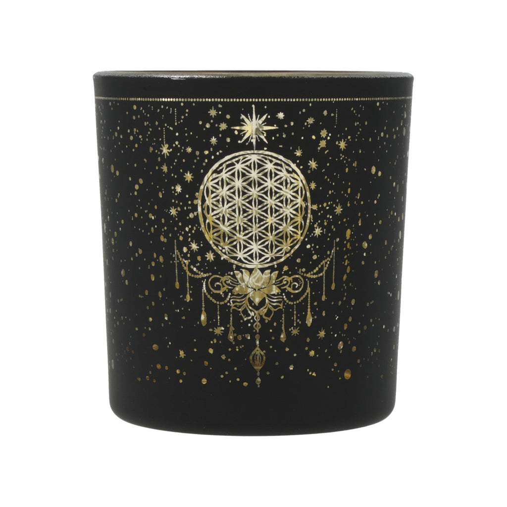 Flower of Life Mood Light, Frosted Glass/Metallic Mystical (7.3 x 8 cm)