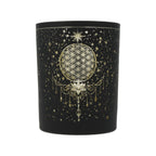 Flower of Life Mood Light, Frosted Glass, Metallic, Mystical (10 x 12.5 cm)