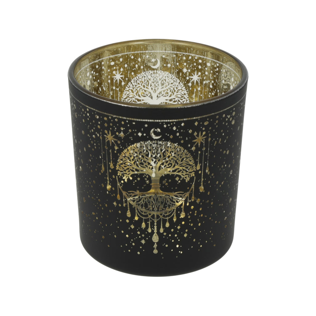 Sfeerlicht levensboom matglas/metallic (7,3x8 cm)