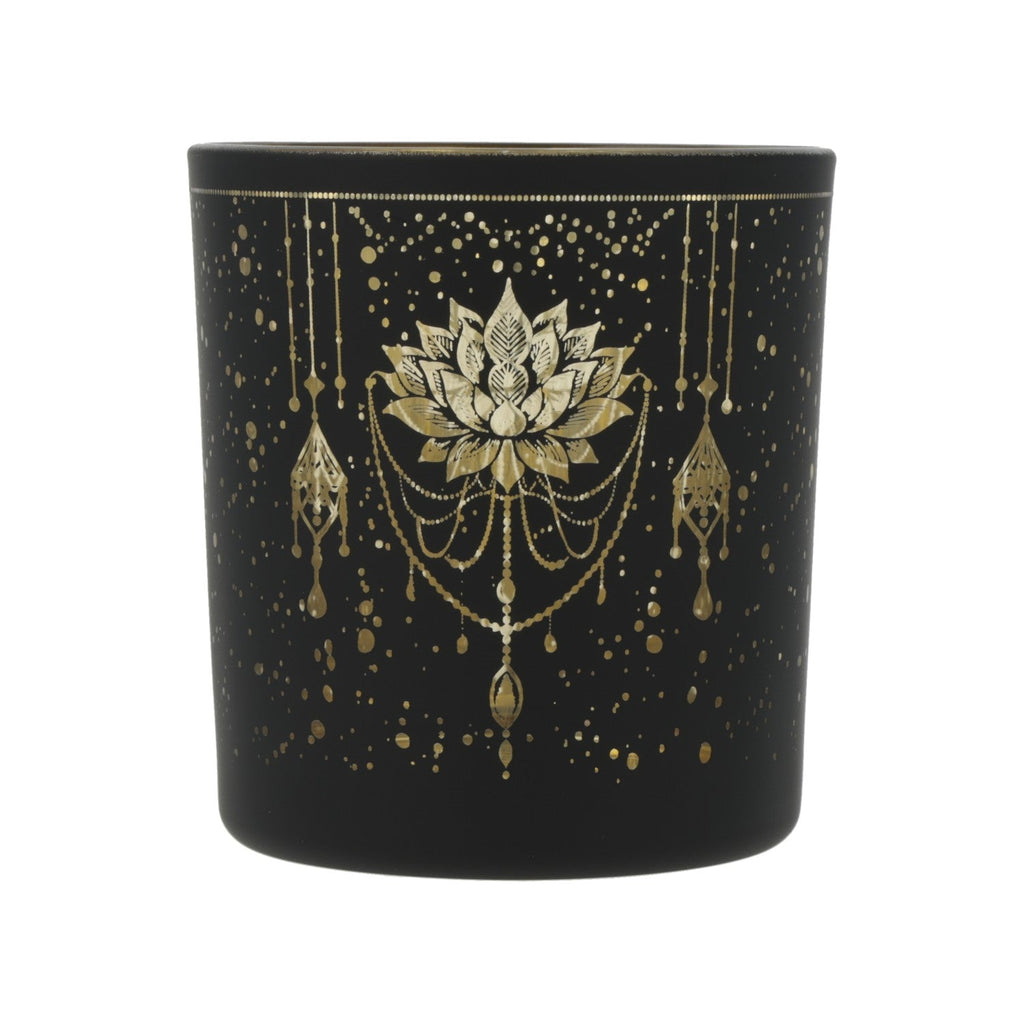 Mystical Lotus sfeerlicht matglas/metallic (7,3x8 cm)