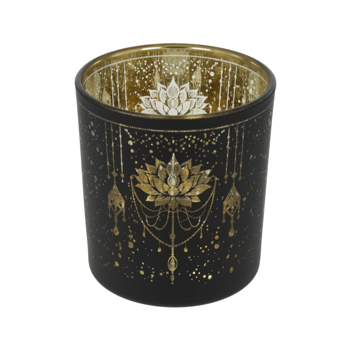 Mystical Lotus sfeerlicht matglas/metallic (7,3x8 cm)