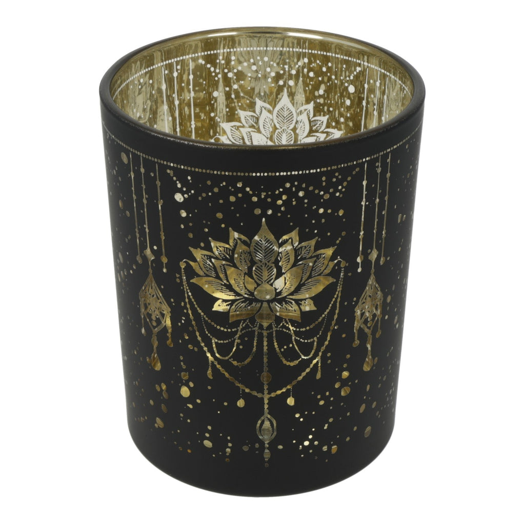 Sfeerlicht lotus matglas/metallic Mystical (10x12,5 cm)
