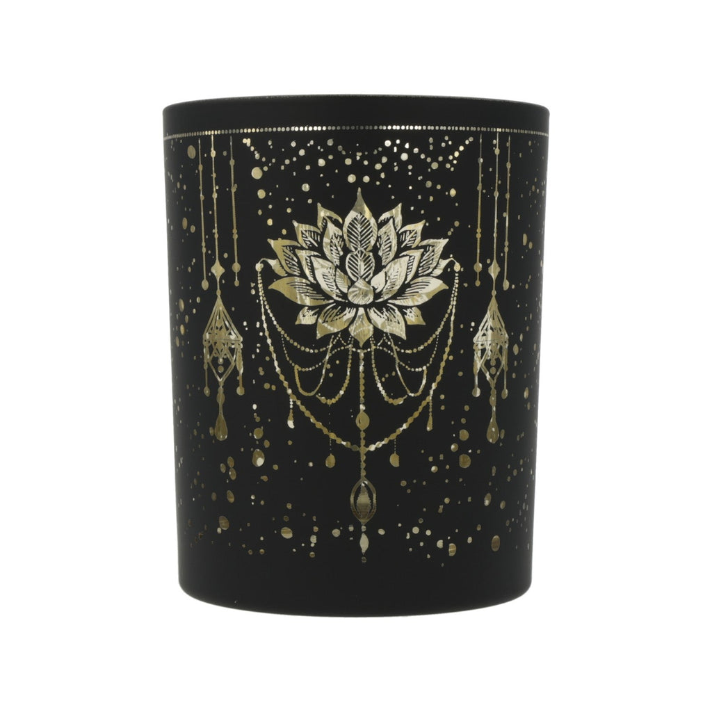 Sfeerlicht lotus matglas/metallic Mystical (10x12,5 cm)